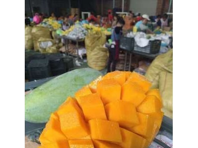 5斤/9斤 大青芒青皮 芒果水果甜心芒果 播图3