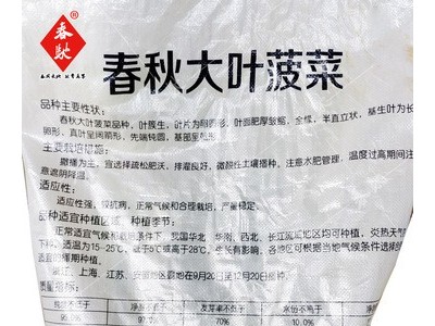散装大叶菠菜种子 500g春秋大叶菠菜籽 四季播种圆叶菠菜菜园种子图3