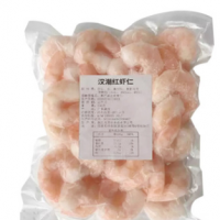 冷冻红虾仁海捕新鲜水晶虾仁200g装肉质乳白水产海鲜现货厂家直销