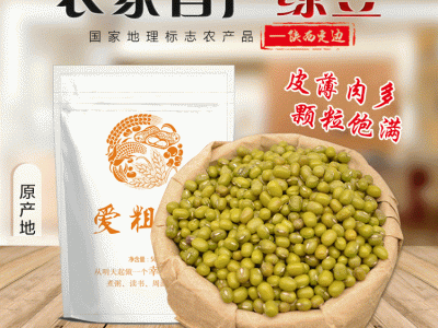 绿豆陕北明绿豆 农家特产绿豆明绿豆 五谷杂粮绿豆真空包装490g图5