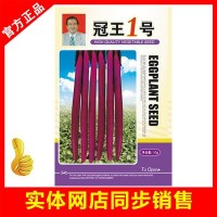 冠王1号茄子种子基地直销紫红线茄种子皮薄口感好产量高耐高温