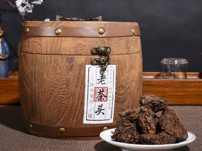 普洱茶熟茶 老茶头 散茶 勐海古树老茶头500g 13年木桶装老茶头图5