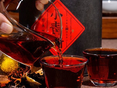 普洱茶小青柑熟茶新会柑普茶桔普茶柑橘茶五年宫廷陈香高档礼盒装图2