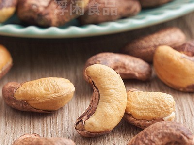 500g罐装紫衣炭烧腰果带皮批发坚果零食腰果散装虎皮炭烧盐焗果仁图2
