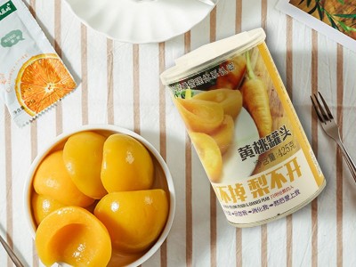 黄桃罐头425g糖水新鲜 水果罐头休闲零食 黄桃罐头厂家销售图5