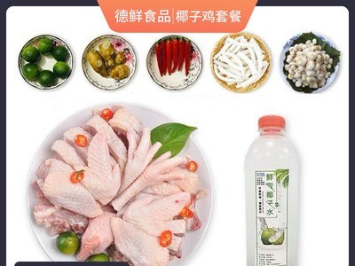 椰子鸡配料火锅汤散养土鸡椰子鸡全套餐酱油水蘸料特产海南文昌鸡图5