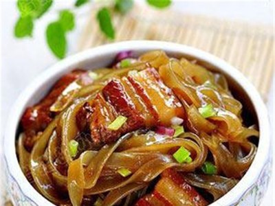 红薯粉手工特产地瓜火锅宽粉水晶芋头宽粉 粉丝批发图2