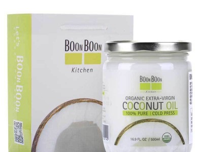 BOONBOON泰国物理初榨冷榨椰子油500ml食用油椰子油图4