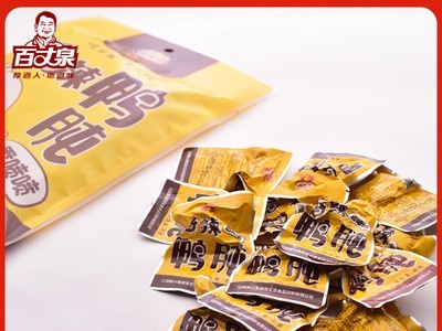 百丈泉香辣鸭肫138g*1包卤味熟食鸭肉制品开袋即食品零食小吃图3