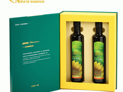 自然花语葵花籽油乌克兰进口原油食用油礼盒装新春团购500ml*2图3