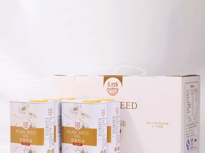 京升缘亚麻籽油820ML*5白金礼盒装粮油一级初榨内蒙古健康食用油图3