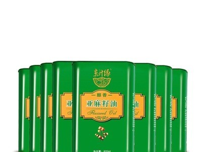 京升缘一级亚麻籽油超值家庭装820ML*8冷榨健康食用油支持1件混批图5
