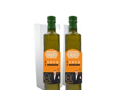 益千岁礼品装亚麻籽油500ML*2瓶礼盒装 植物食用油图4