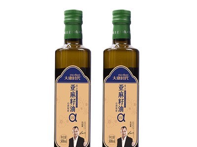 大康时代礼品装亚麻籽油500ML*2瓶礼盒装 植物食用油供应图4
