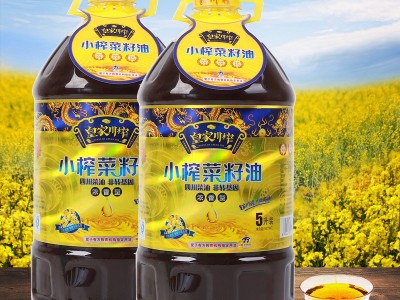 家庭装四级菜油5L小榨浓香型菜籽油四川菜油厂家直供物理压榨图5