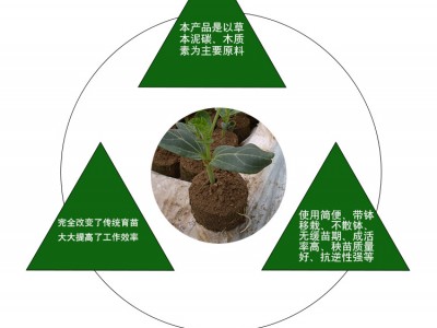 厂家供销 育苗营养块压缩型基质(无网袋）压缩营养土批发图2