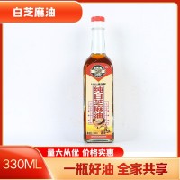 景师娘牌纯白芝麻油 330ml 火锅油碟调味 凉拌菜伴侣