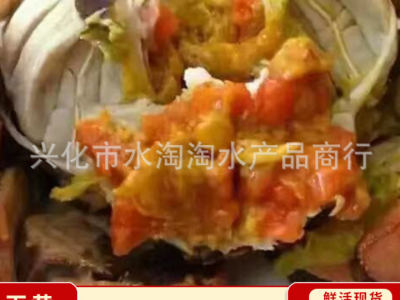 兴化大闸蟹螃蟹现货红膏全母蟹直供鲜活批发水产大闸蟹图2