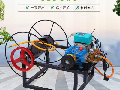 48V60V农用电动车电三轮喷雾器果树打药喷药机全自动收管打药机图5