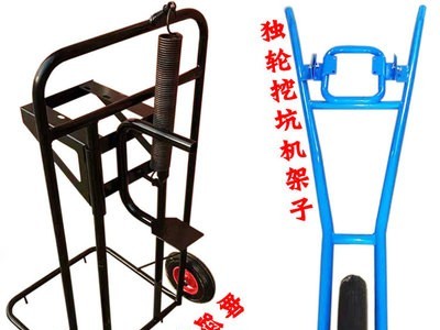 便捷式地钻挖坑机 篱笆打桩植树种植机 大功率汽油手推挖树坑机厂图2