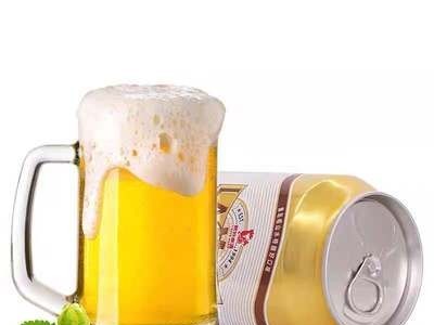 山东青岛特产崂山小麦白啤330ml*24罐/箱泉水酿造麦汁浓度12°图4
