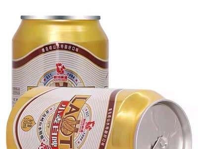 山东青岛特产崂山小麦白啤330ml*24罐/箱泉水酿造麦汁浓度12°图2