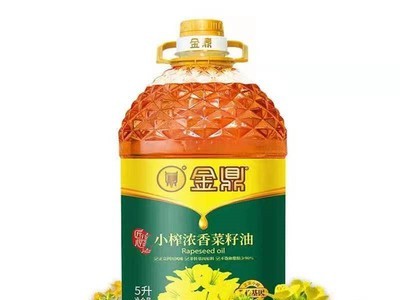 现货供应5L金鼎小榨浓香菜籽油家用厨房油量大从优图4