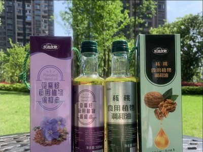 乐选优粮直批核桃油调和油小瓶油山茶油麻油公司礼品500ml塑料瓶图4