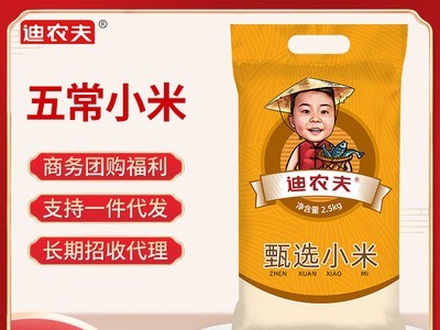 五常农家黄小米5斤装东北杂粮小米2.5kg婴儿小米粥月子米厂家批发图2