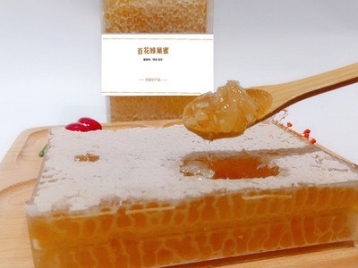 蜂巢蜜百花荆条蜂巢蜜500g批发散装土蜂蜜批发蜂蜜贴牌厂家蜂巢蜜图2