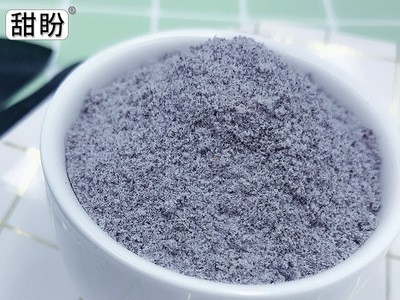甜盼 5斤现磨纯黑米粉 生黑米粉面粉粗粮黑米面烘焙2500g五谷杂粮图2