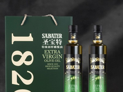 圣宝特特级初榨橄榄油中秋送礼盒装500ml*2瓶食用团购福利礼品1L图3