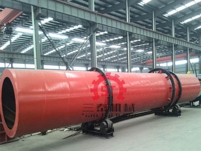 供应大小型煤泥烘干机全自动生产 污泥滚筒烘干机调心式托轮图4