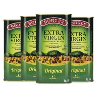 伯爵特级初榨橄榄油食用油1L*4桶装 西班牙原装进口家用西餐批发