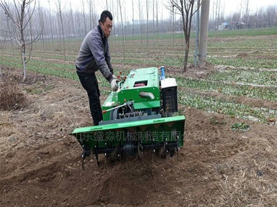 小型履带式遥控自走旋耕机 果园除草管理机 新型果园开沟施肥机图图2