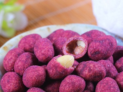 采林间168克/袋紫薯花生蟹黄瓜子仁蒜香青豆牛肉味兰花豆花生零食图3