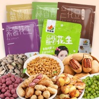 采林间168克/袋紫薯花生蟹黄瓜子仁蒜香青豆牛肉味兰花豆花生零食