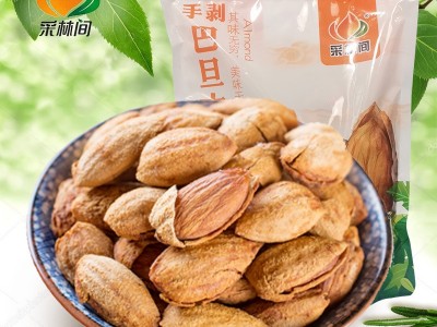 采林间 500克/袋奶香巴旦木扁桃仁休闲零食坚果炒货源头厂家批发图5