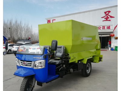 养殖电动投料车 高效喂猪饲料车 养殖饲草喂料车图2