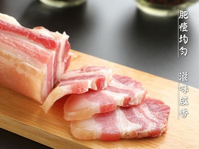 风干腊肉1斤500克江西非烟熏农家土猪日晒五花腊味咸肉图5