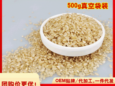 雪稻农夫500g香糙米三色糙打米原料代餐饱腹玄米粗米批发分销代发图5