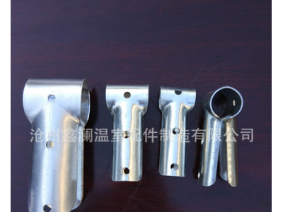 山东温室大棚配件 25鸭嘴卡 t型三通卡 批发大棚门包角图5