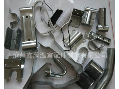 山东温室大棚配件 25鸭嘴卡 t型三通卡 批发大棚门包角图3
