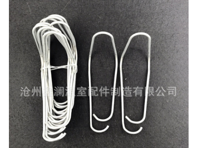 现货批发大棚配件 大棚用压顶簧 4十字管固定卡簧 电泳漆压顶簧图3
