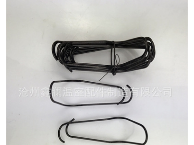 现货批发大棚配件 大棚用压顶簧 4十字管固定卡簧 电泳漆压顶簧图5