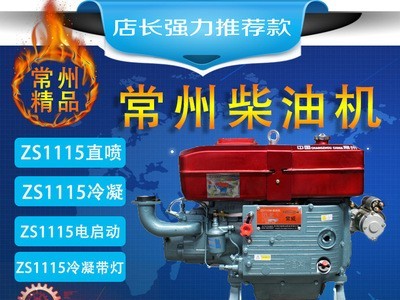 常州单缸柴油机发电机船用 电动 ZS1115柴油机 20马力 人力手动图2