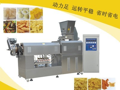 双螺杆挤压膨化食品设备 休闲食品生产线 虾片挤压油炸食品生产线图3