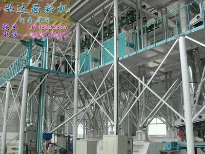 兴达30吨面粉机组二层钢架结构面粉厂设备小麦玉米磨面机新品直销图2