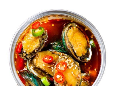 抖音网红即食麻辣鲍鱼罐头即食麻辣小海鲜罐装小鲍鱼仔图5