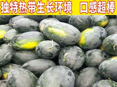 西瓜黑美人西瓜薄皮黑美人西瓜应季新鲜水果现货皮薄多汁图3